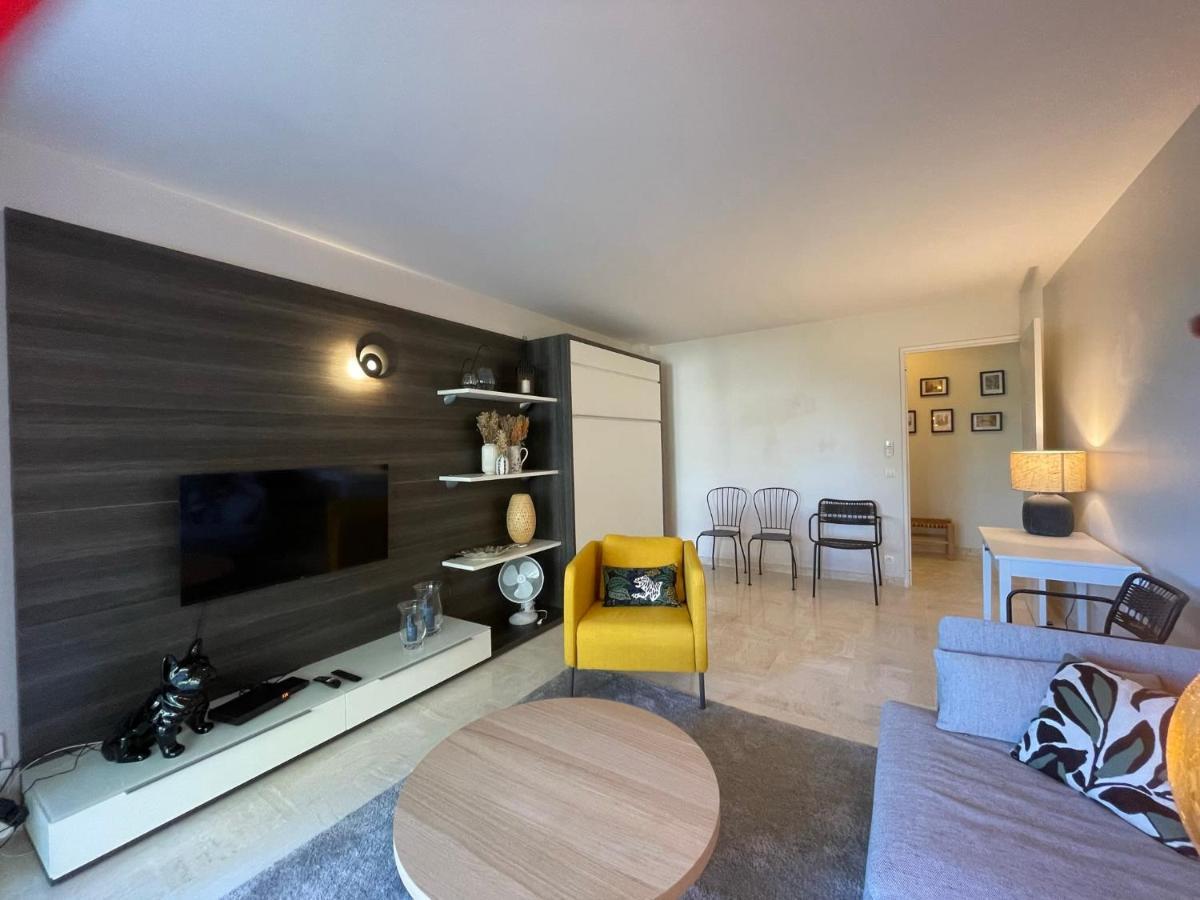 C012-Appartement Confortable Avec Piscine, Tennis Et Grand Parc Cannes Ngoại thất bức ảnh